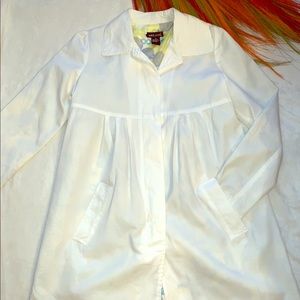 White A-Line Trench Coat